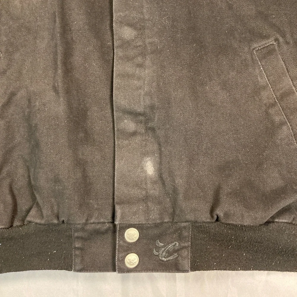 Chase Authentics NASCAR Stars of Today Racing Jacket XL Black Cotton‎ Twill Snap